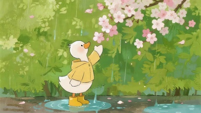 雨天小鸭子