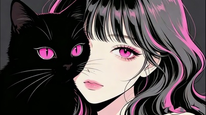 邂逅粉色灵眸的猫女