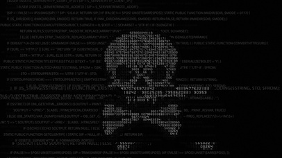 黑色骷髅代码桌面