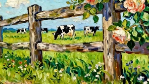 护眼白云树木带鱼屏