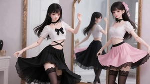 跳舞的BJD少女