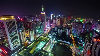 4K 高清 深圳屋顶全景图