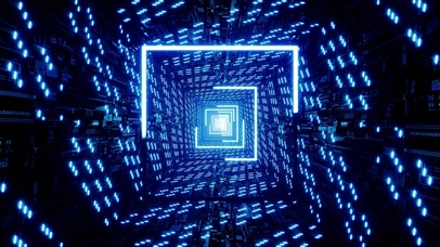 正方隧道-蓝(双端)