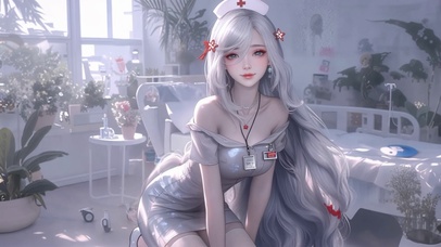 制服护士女孩