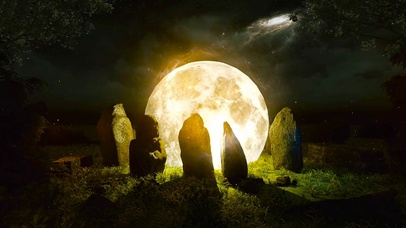 唯美夜晚梦幻月亮