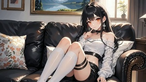 酷系少女・客厅里的魅力小憩