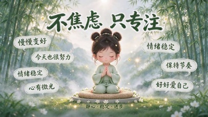 情绪壁纸 不焦虑 只专注