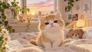 可爱小橘猫