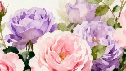 护眼花朵带鱼屏