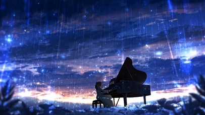 雨夜钢琴