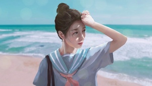 沙滩美女