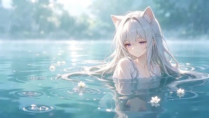 水中的浅浅喵