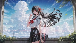 晴空下的JK美少女千咲