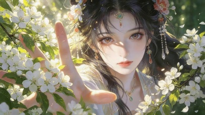 鲜花女孩
