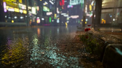 雨夜街道 
