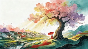唯美赏小镇风景