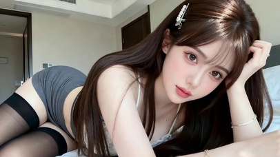 韩系画报甜酷美女