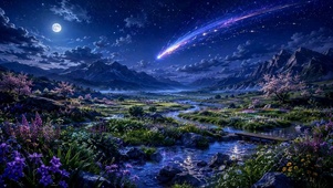 月夜流星花谷
