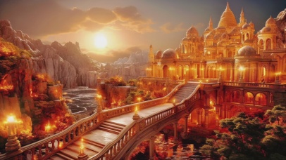 荒漠中的神秘城堡