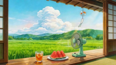 蝉鸣西瓜的夏天