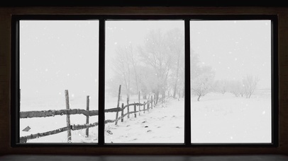 4K冬季降雪视窗