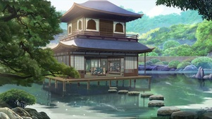 唯美护眼古风房屋风景