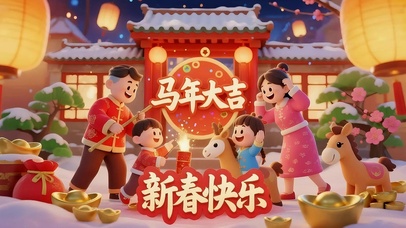 马年大吉 新春快乐