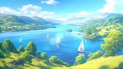 清新湖区帆船比赛