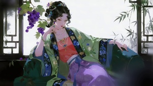 葡萄榻少女
