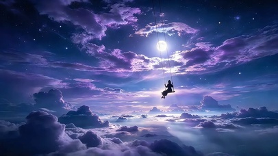 月下荡秋千