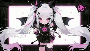 黑粉恶魔少女