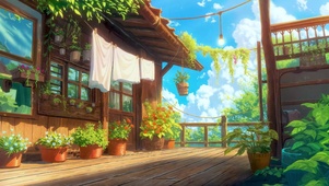 治愈夏日阳台