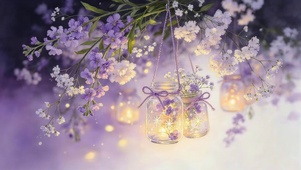 紫藤花灯