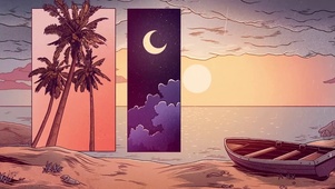 海边插画