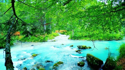 唯美小河流水 4K