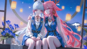 动漫双子少女CP