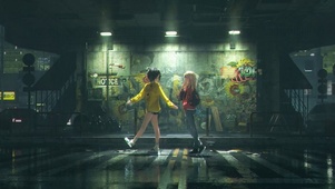雨路散步