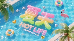 夏日泳池