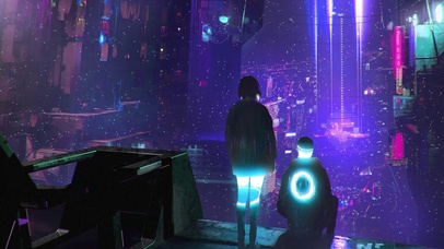 4K都市朋克夜光