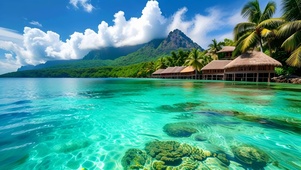 绿色清新治愈大海