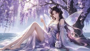 古风蝴蝶精灵少女