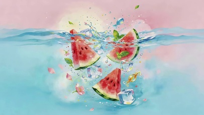 水面西瓜