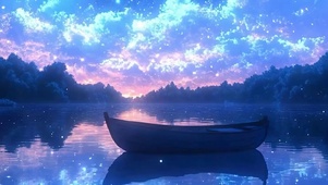 夜景星空带鱼屏