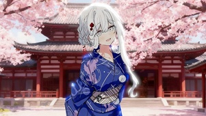 和服白毛少女