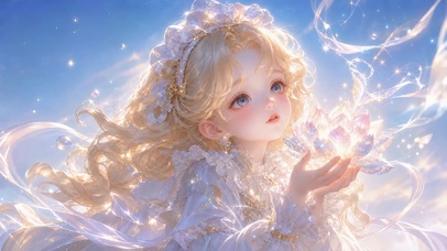 水晶莲与少女