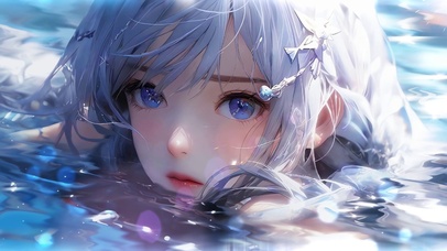 水中少女 4K