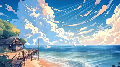 海边ai壁纸
