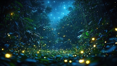 梦幻萤火虫森林