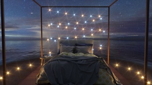 星空大海中睡眠