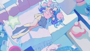 休息的女孩